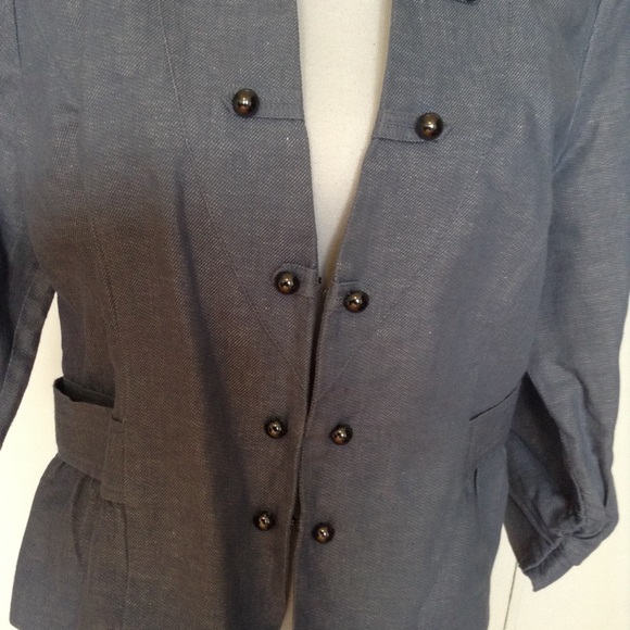 Chico's Denim Cropped Jacket - Picture 2 of 4